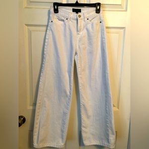 Banana Republic Wide Leg Jeans White 2/26 EUC